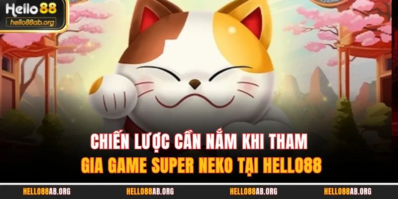 Chiến lược cần nắm khi tham gia game Super Neko tại HELLO88