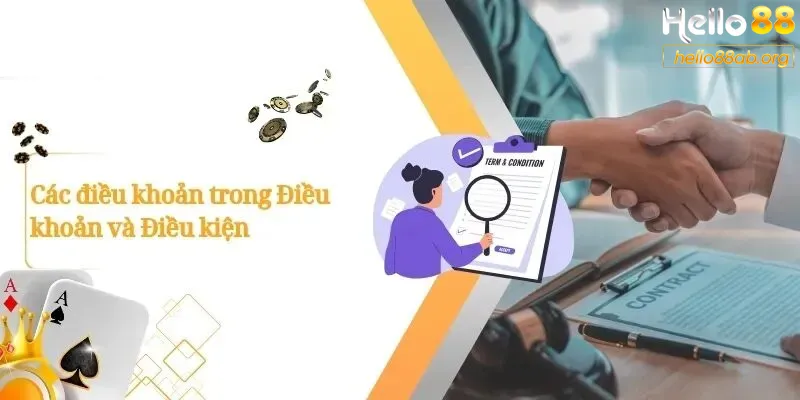 Các điều khoản trong điều khoản điều kiện Hello88